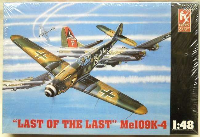 Hobby Craft 1/48 Messerschmitt Bf-109 K-4 The Last Of The Last - Late War Luftwaffe And Italian Air Force, HC1539 plastic model kit